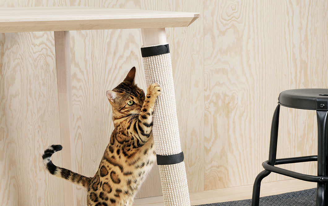 IKEA You don't have to worry about your feline friends ruining your furniture now with this Scratch Mat.